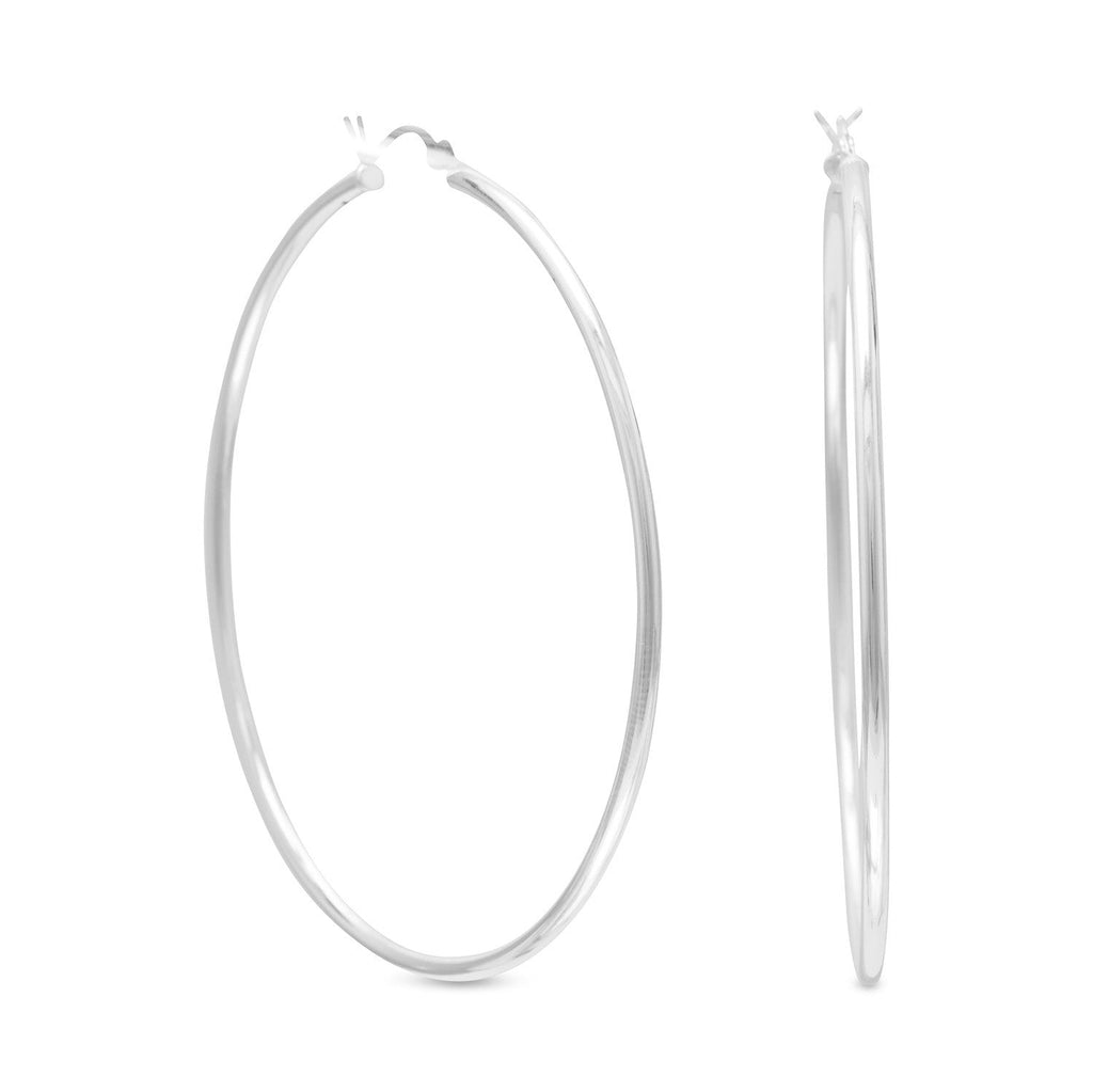 2mm x 60mm Click Hoop Earrings