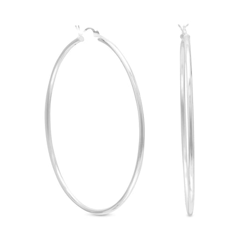 2mm x 60mm Click Hoop Earrings