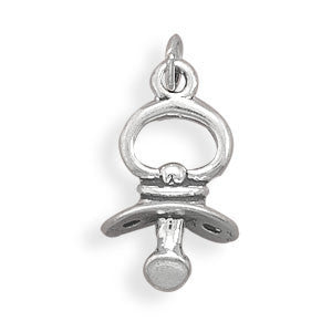 Oxidized 3D Pacifier Charm