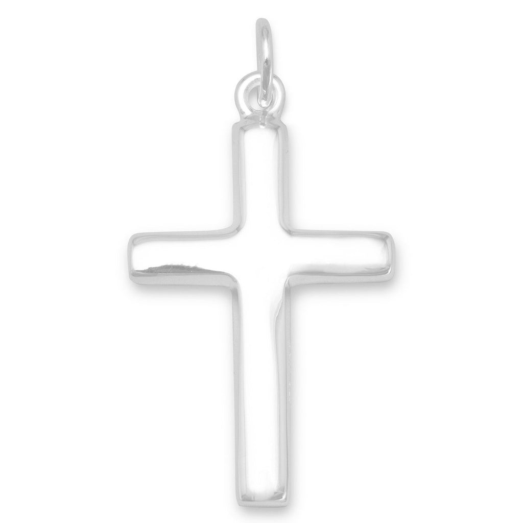 Plain Polished Cross Pendant