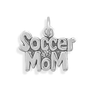 Oxidized Soccer Mom Charm