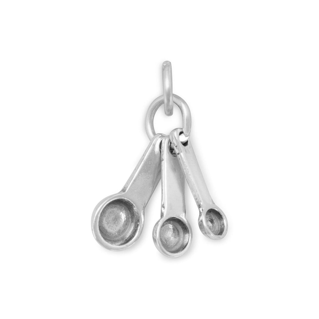 Oxidized 3D Measuring Spoons Charm