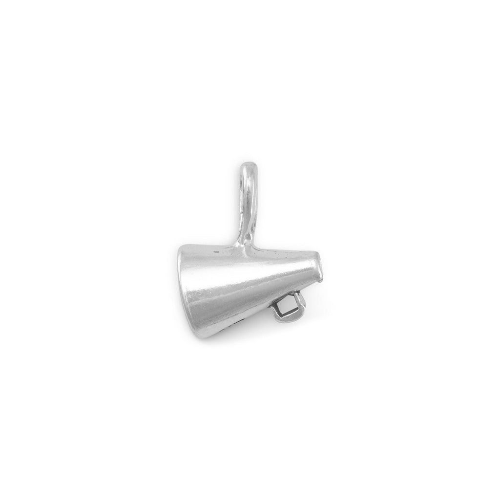 Oxidized 3D Small Megaphone Charm