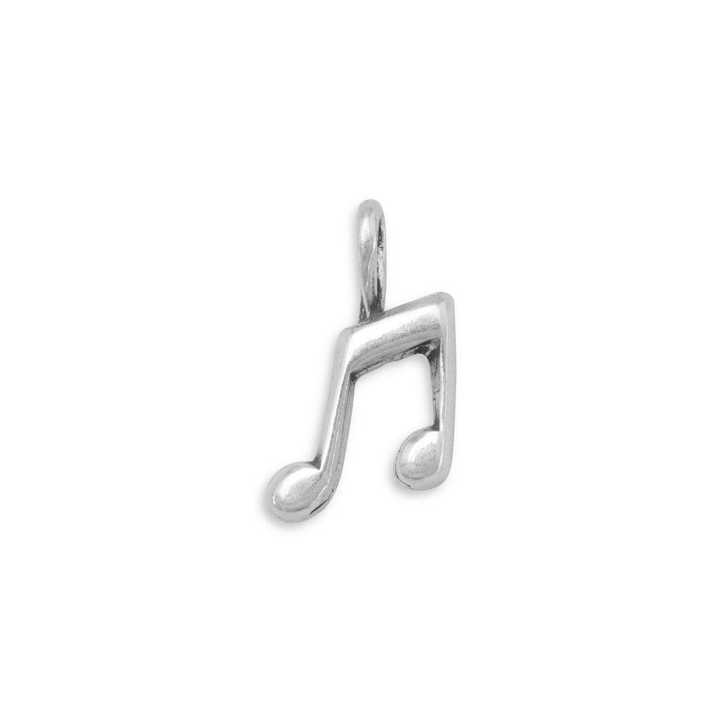 Oxidized Musical Notes Charm