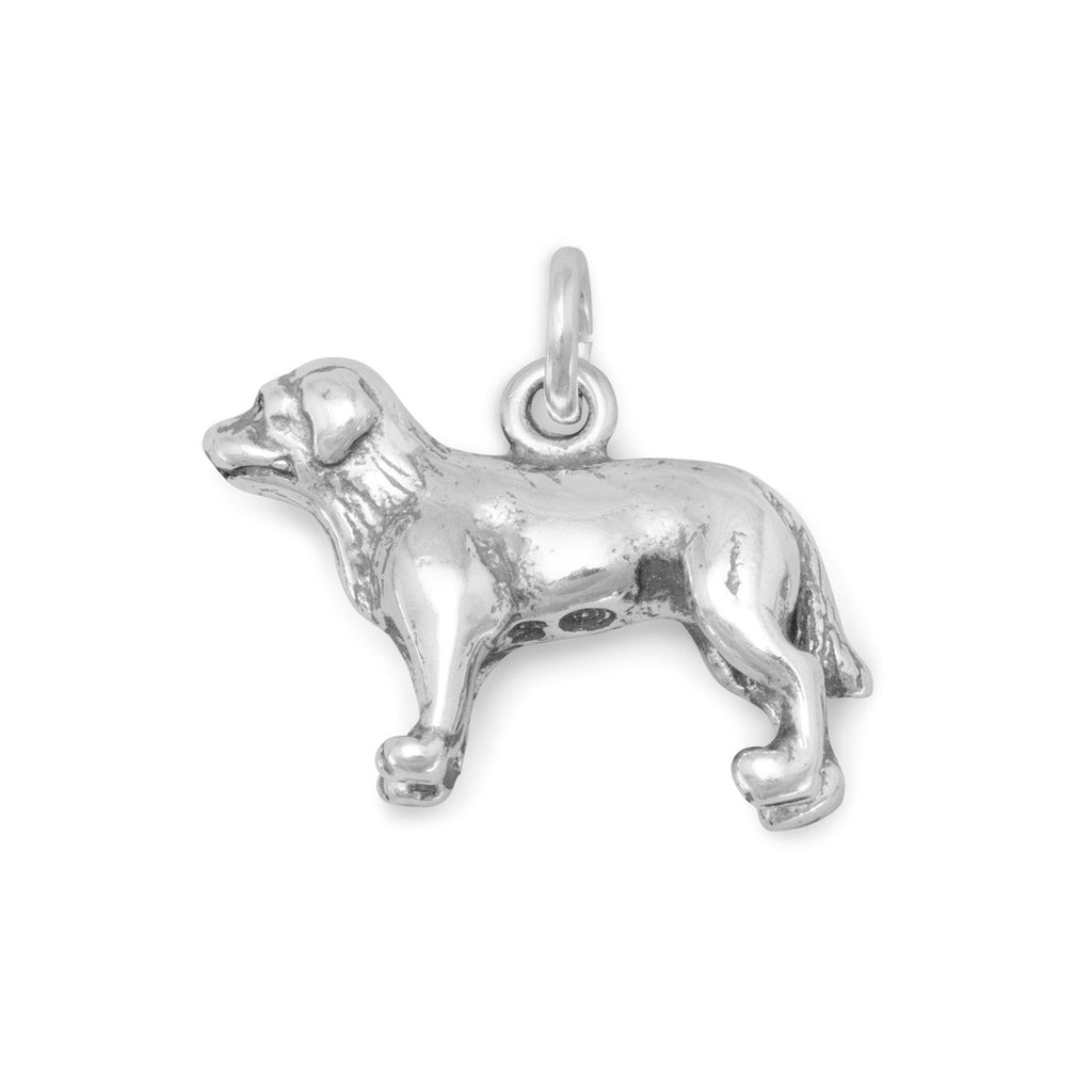 Loving Labrador! Oxidized 3D Standing Labrador Dog Charm