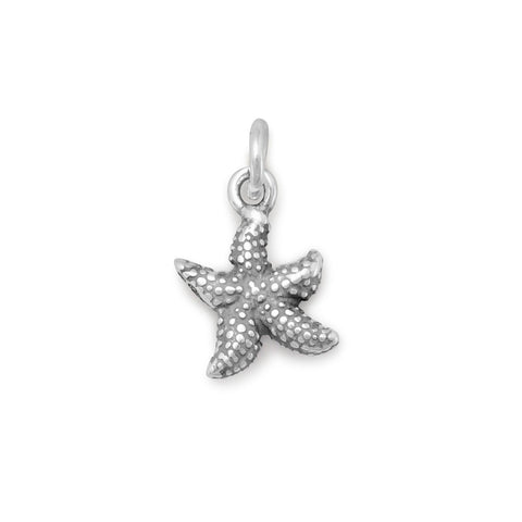 I'm A Star! Oxidized 3D Small Starfish Charm