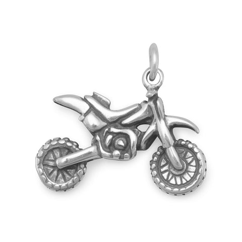 Oxidized 3D Dirt Bike Charm