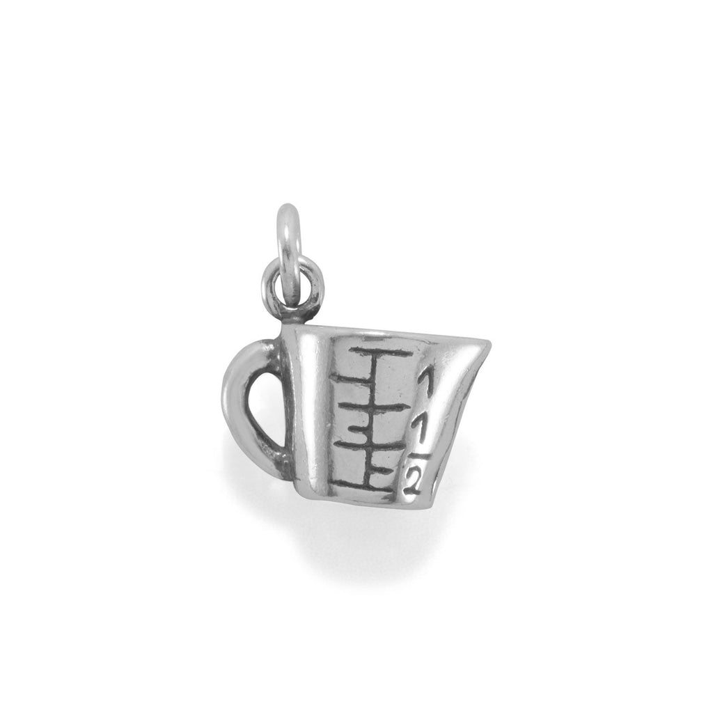 Oxidized 3D Measuring Cup Charm