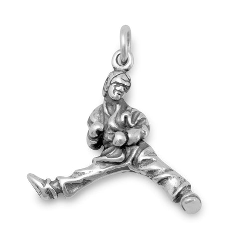 Oxidized 3D Martial Arts Charm