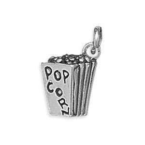 Oxidized 3D Popcorn Charm