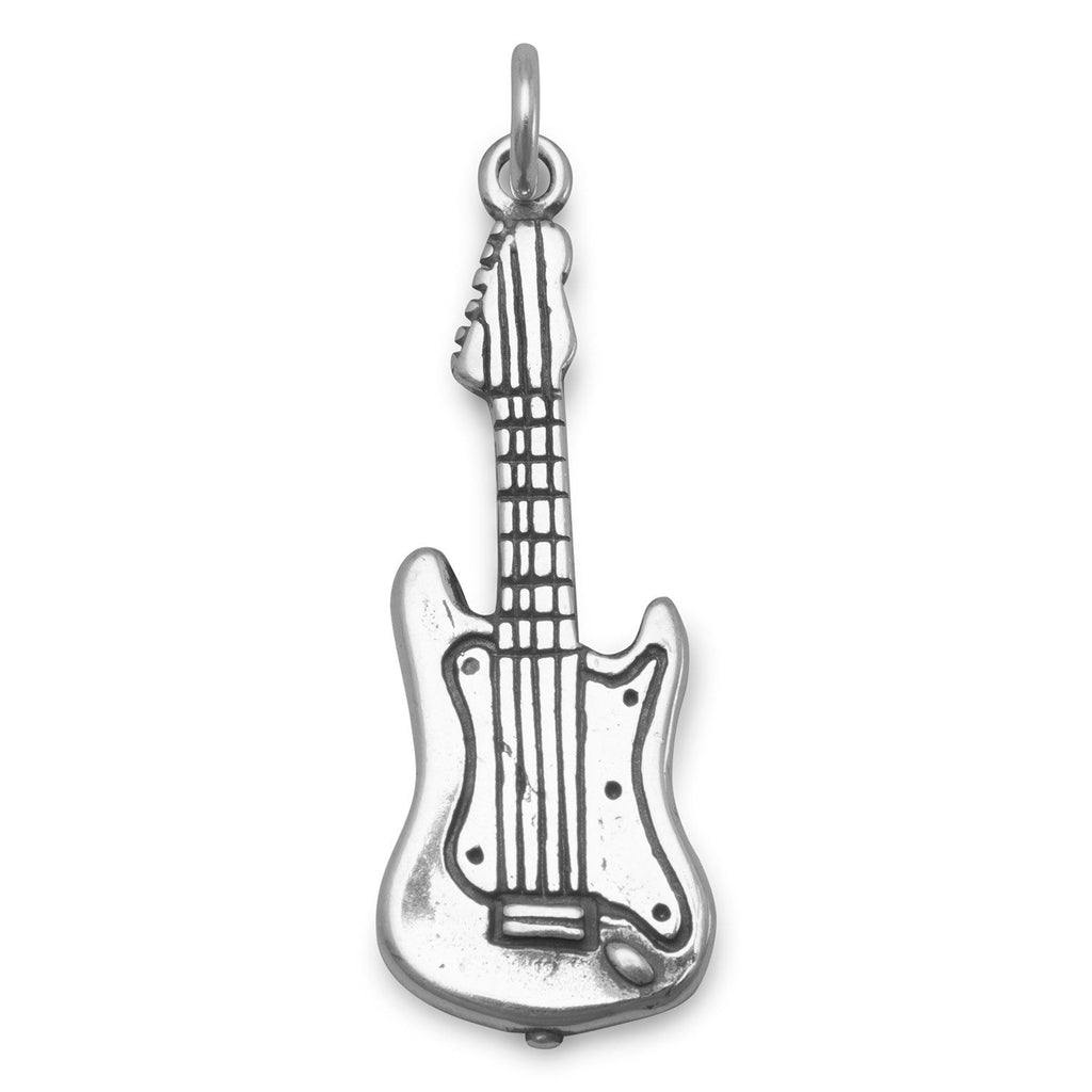 Oxidized 3D Electric Guitar Charm