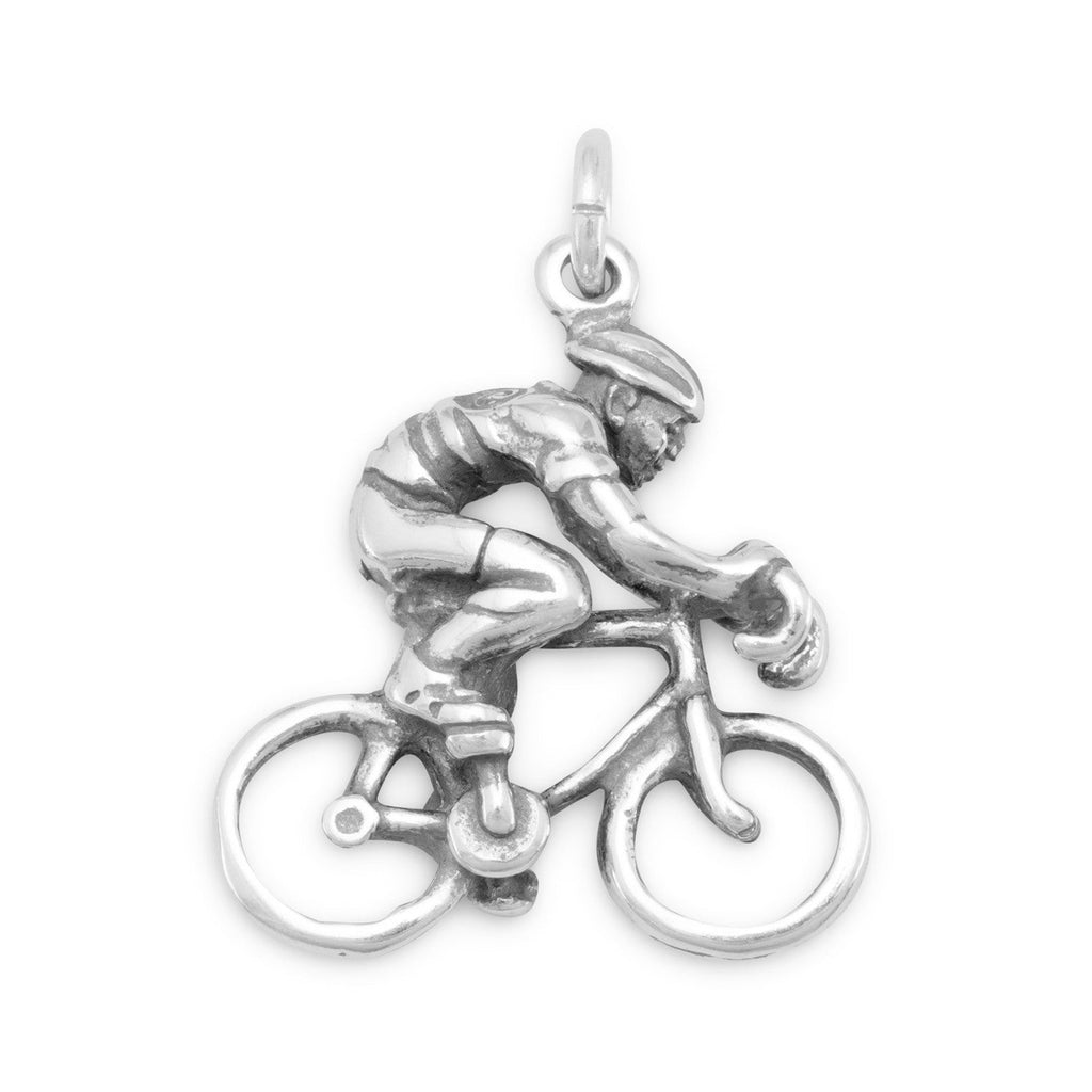 Oxidized 3D Cyclist Charm