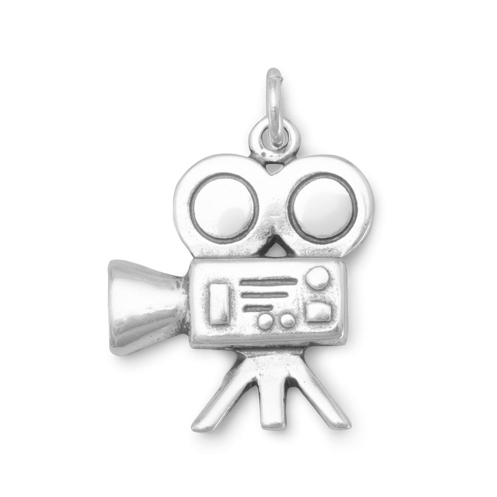 Oxidized Movie Camera Charm