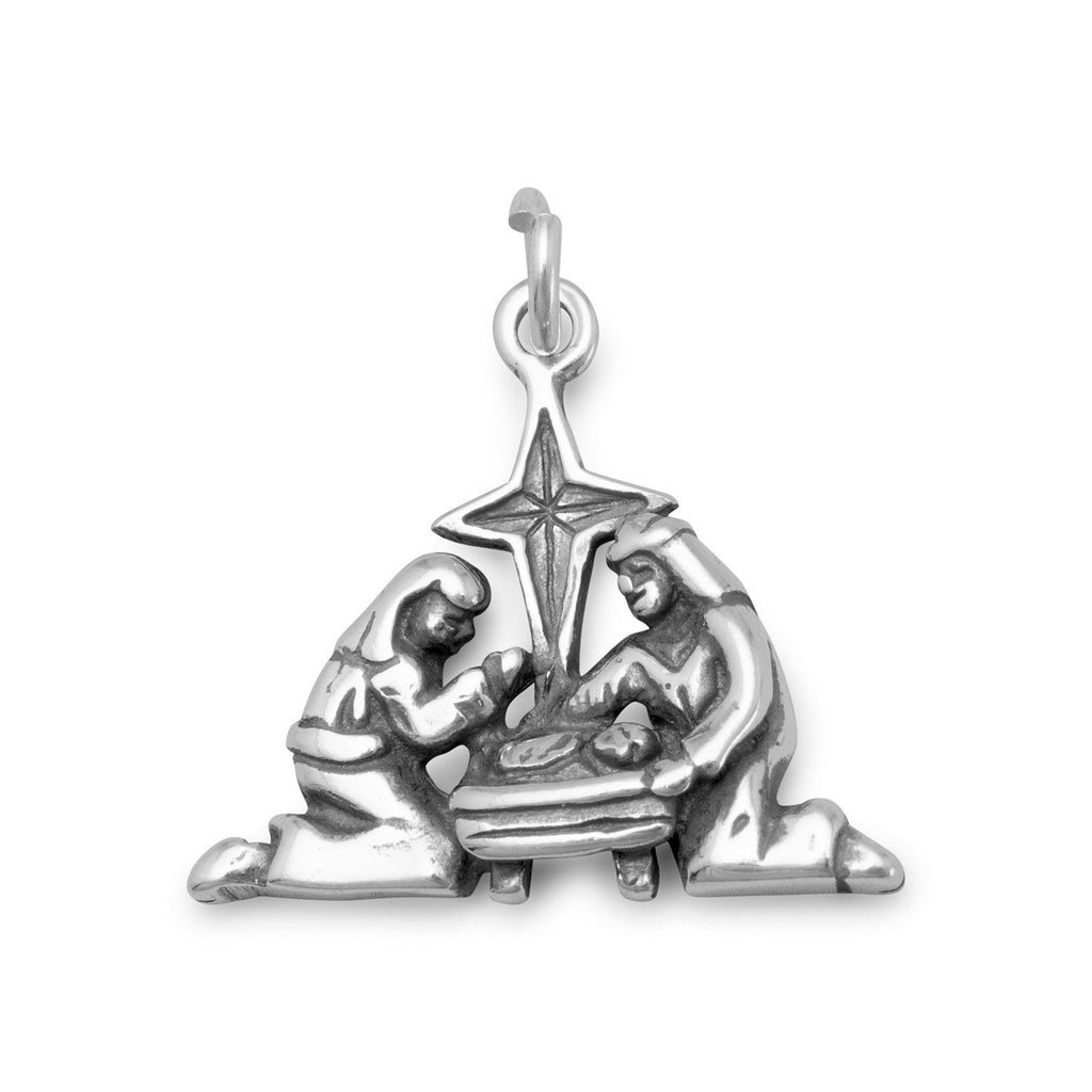 Oxidized Nativity Charm