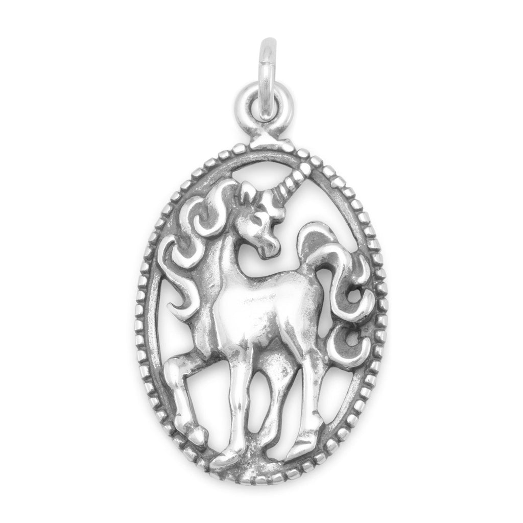 Oxidized Unicorn Charm