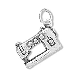 Oxidized 3D Sewing Machine Charm