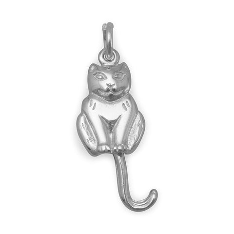 Cat with Movable Tail Charm