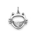 Oxidized Cat Face Picture Frame Charm - Matador Diamond