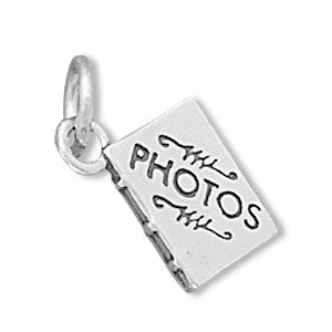 Oxidized Photo Album Charm