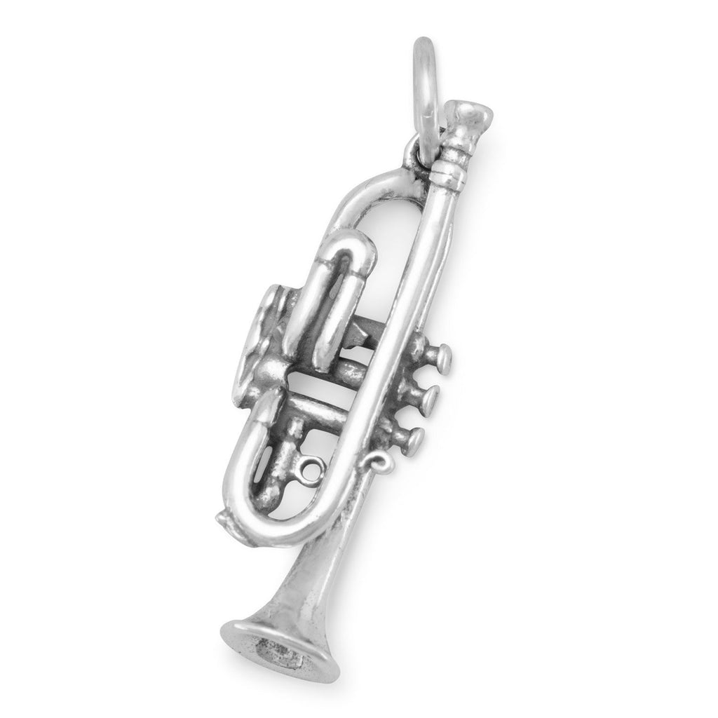 Oxidized 3D Trumpet Charm