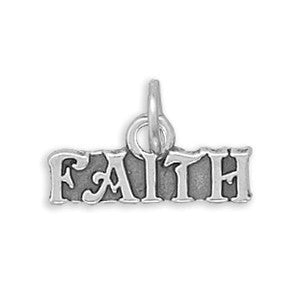 Oxidized Faith Charm