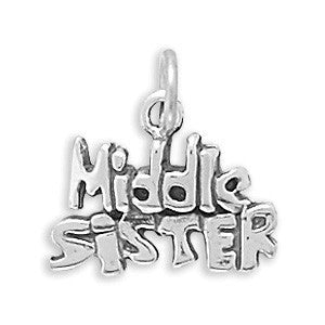 Oxidized Middle Sister Charm