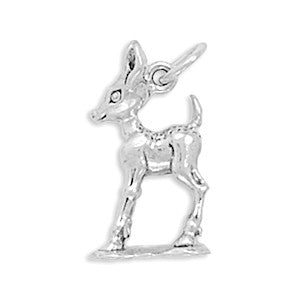 Oxidized 3D Fawn Charm