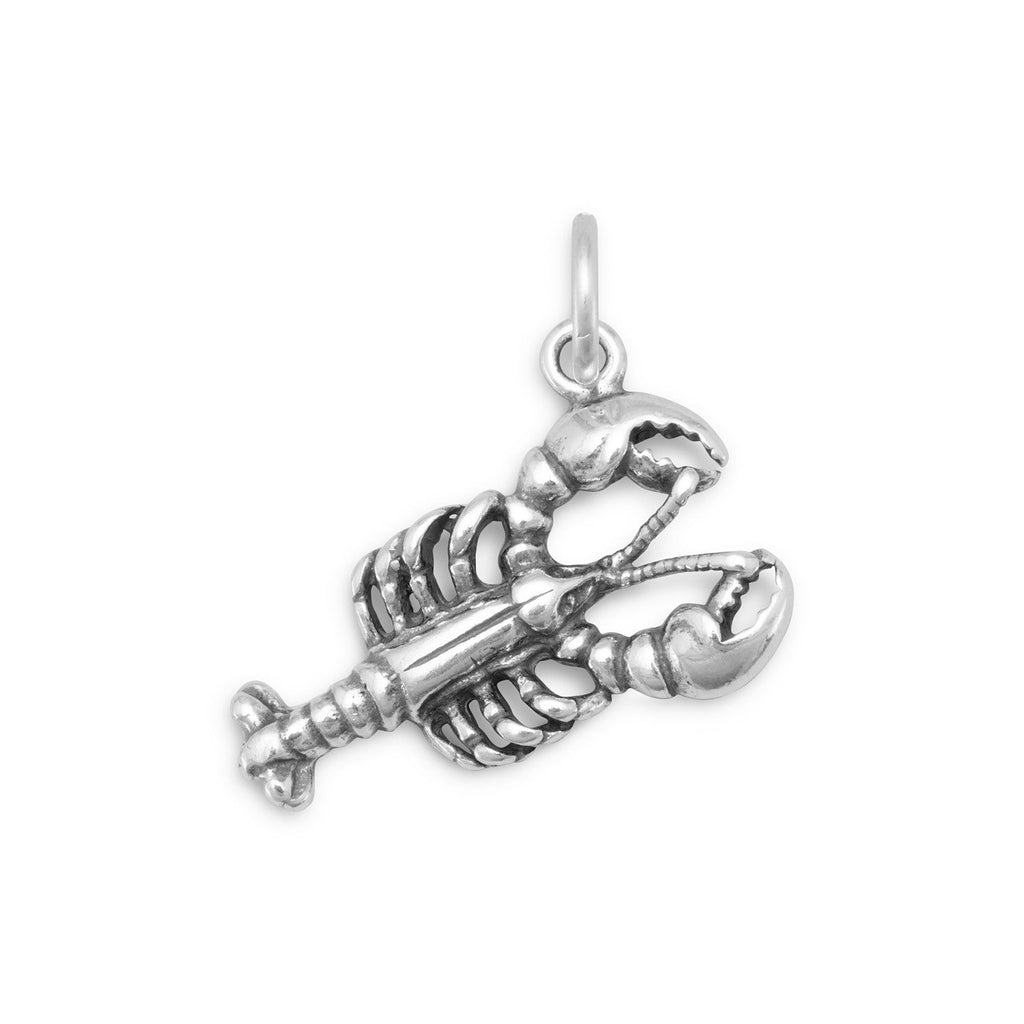 Oxidized 3D Lobster Charm