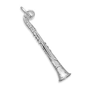 Oxidized 3D Clarinet Charm