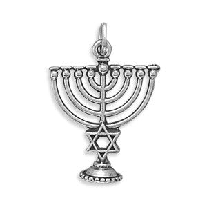 Oxidized 3D Hanukkah Charm