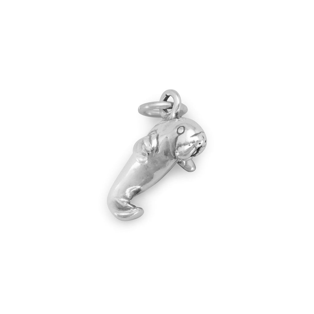 Manatee Me! Oxidized 3D Manatee Charm