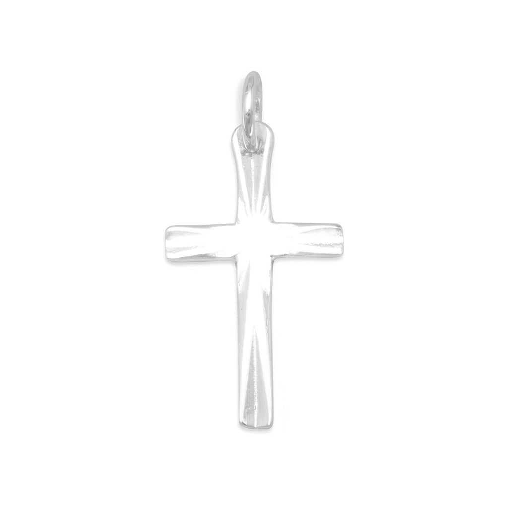 Diamond Cut Cross Pendant