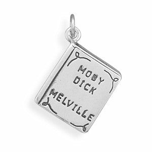 Oxidized Moby Dick Book Charm