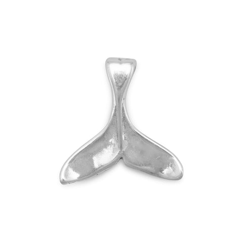 Oxidized 3D Whale Tail Charm