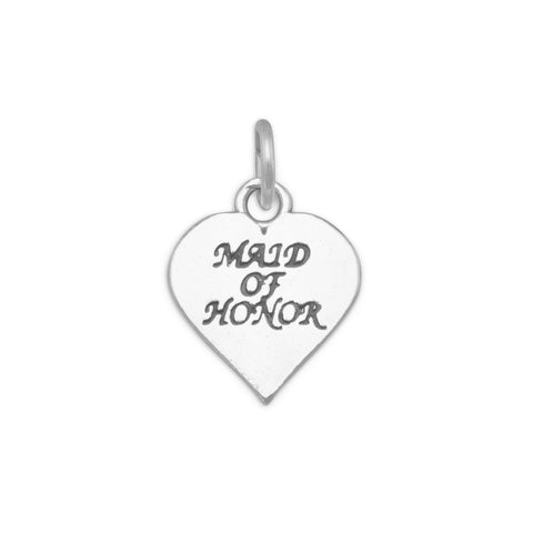 Oxidized "Maid of Honor" Charm