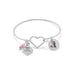 Baby Footprint and Pink Crystal Charm - Matador Diamond