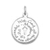 Oxidized Matthew 19:26 Coin Charm