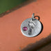 Baby Footprint and Pink Crystal Charm - Matador Diamond