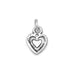 Oxidized Textured Heart Charm