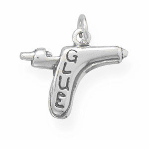 Oxidized Glue Gun Charm