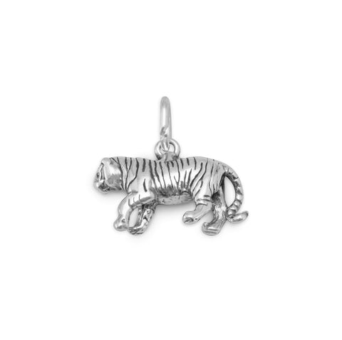 Oxidized 3D Tiger Charm