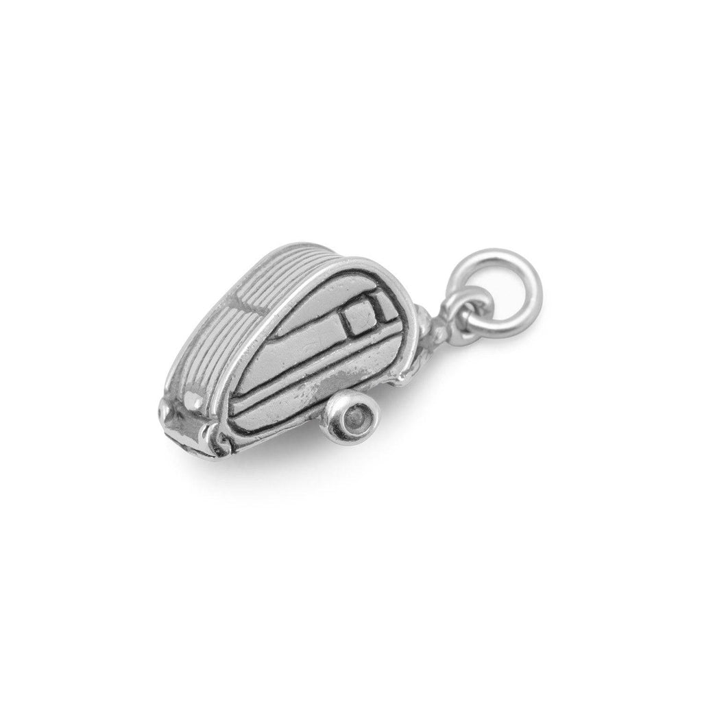 Oxidized 3D Camper Charm