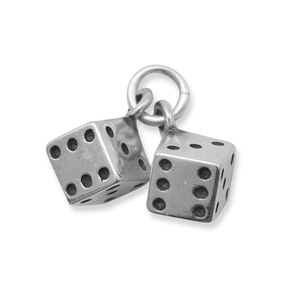 Oxidized 3D Pair of Dice Charm