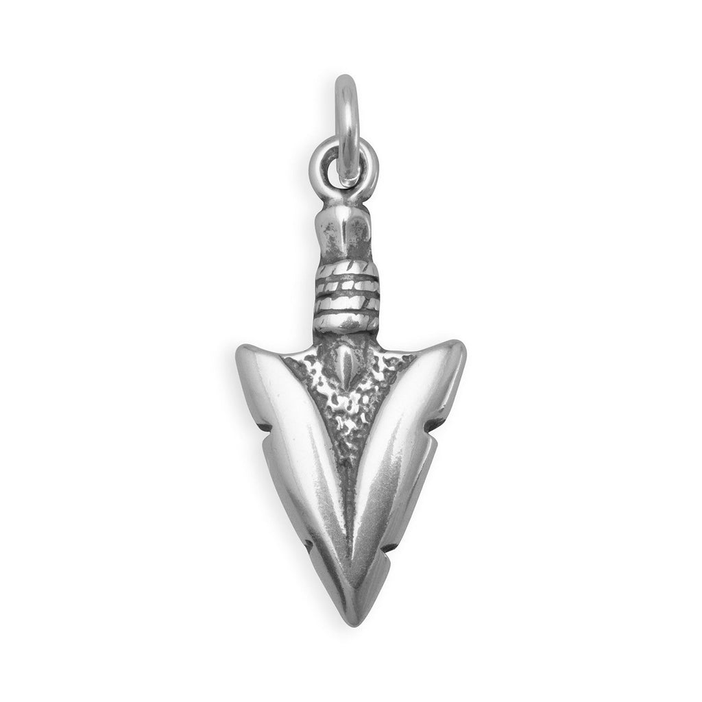 Oxidized Arrowhead Charm