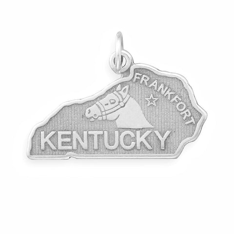 Oxidized Kentucky State Charm