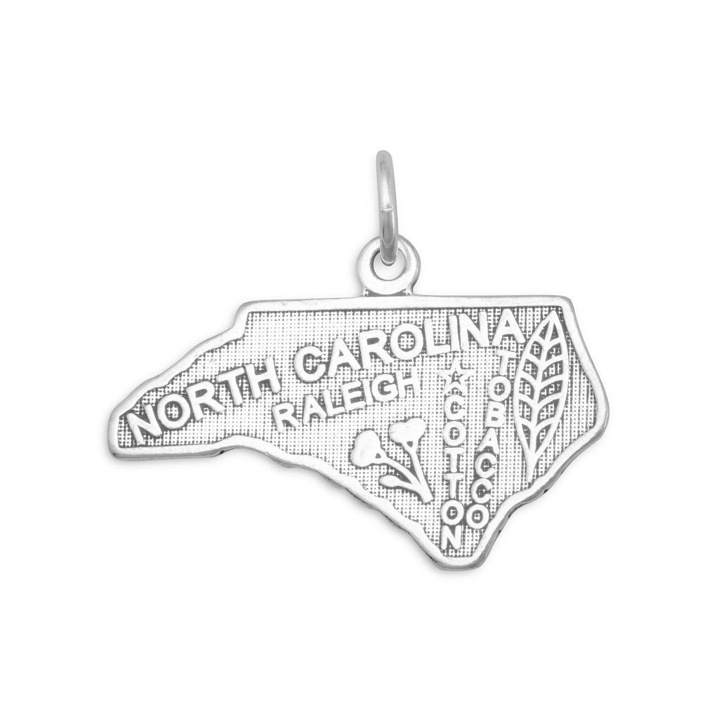 Oxidized North Carolina State Charm