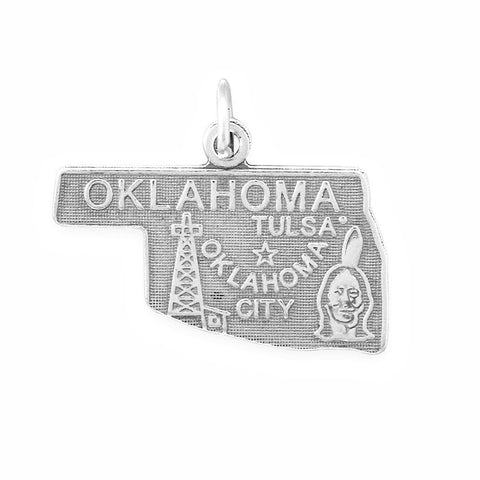 Oxidized Oklahoma State Charm