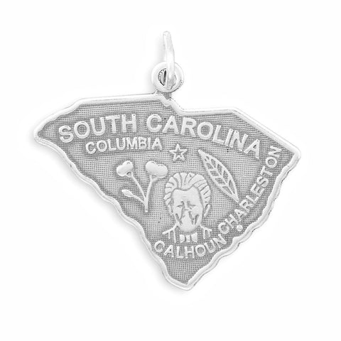 Oxidized South Carolina State Charm