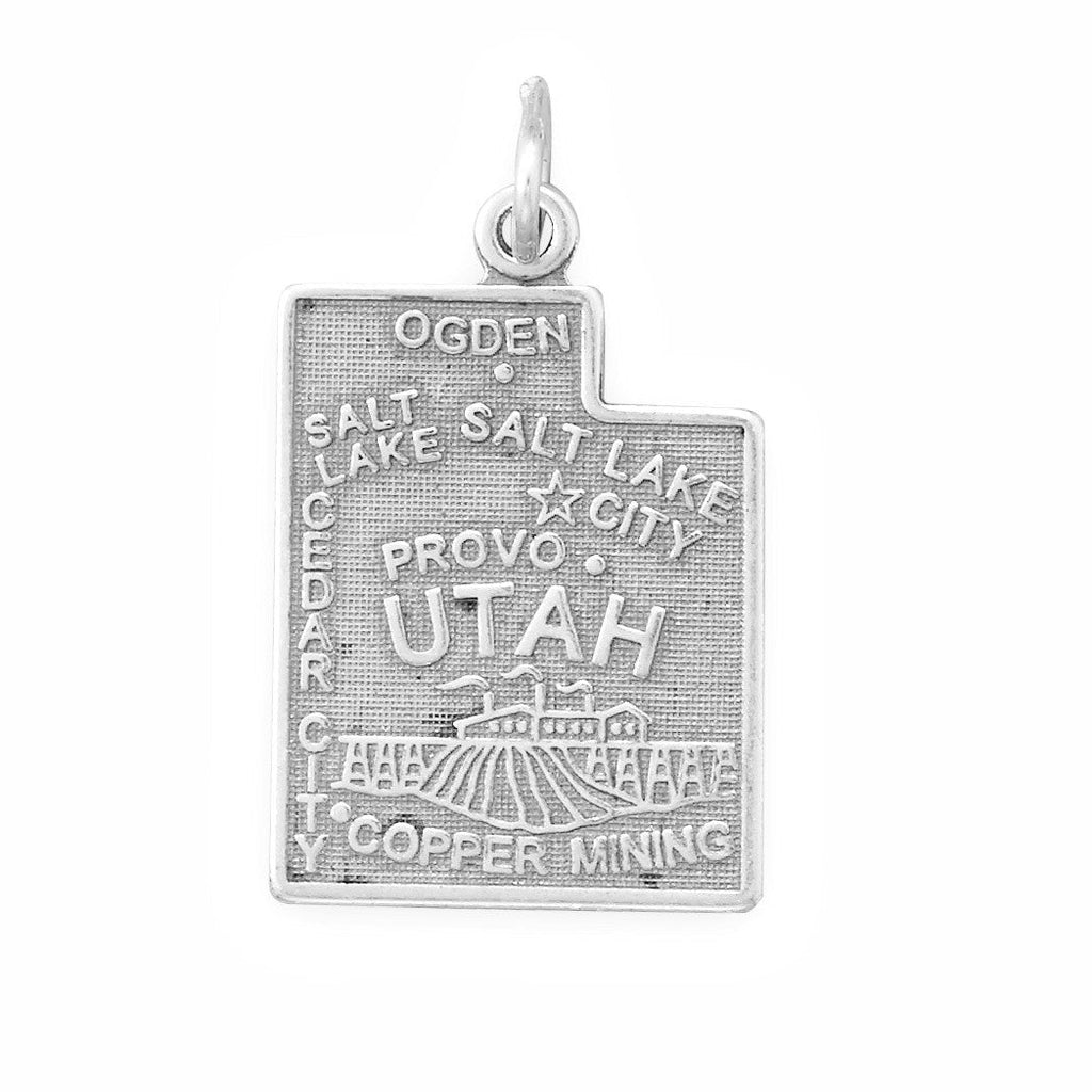 Oxidized Utah State Charm