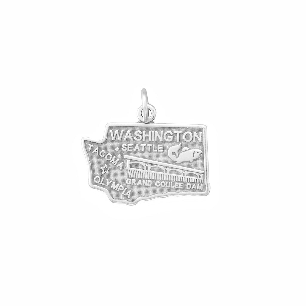 Oxidized Washington State Charm